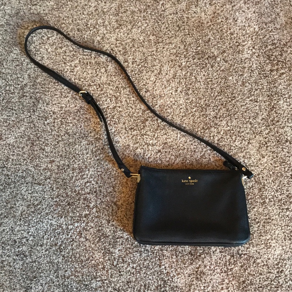 Kate Spade black cross body purse
